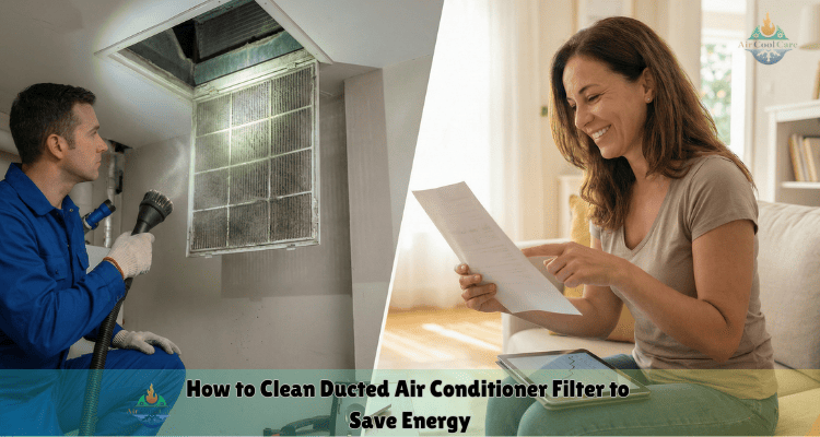 how to clean ducted air conditioner filter to get lower bill and save power bill