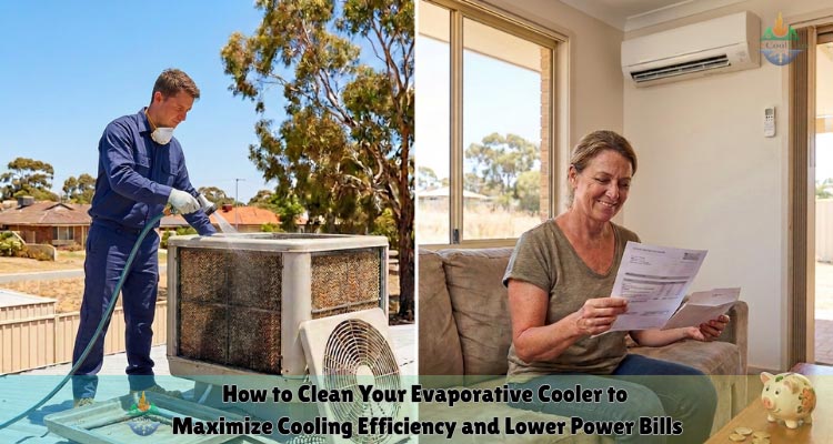 Showing how to clean evaporative cooler for getting client's satisfaction